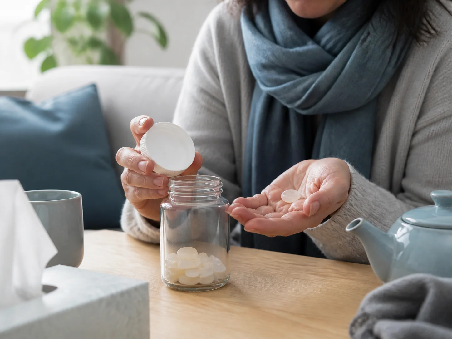 Illustration d’utilisation de Pot de pastilles