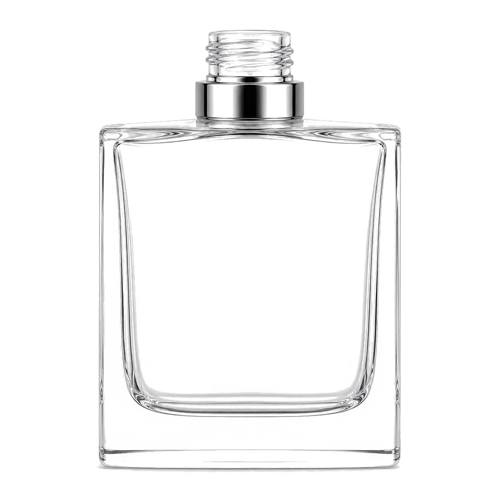 Flacon de parfum à col serti