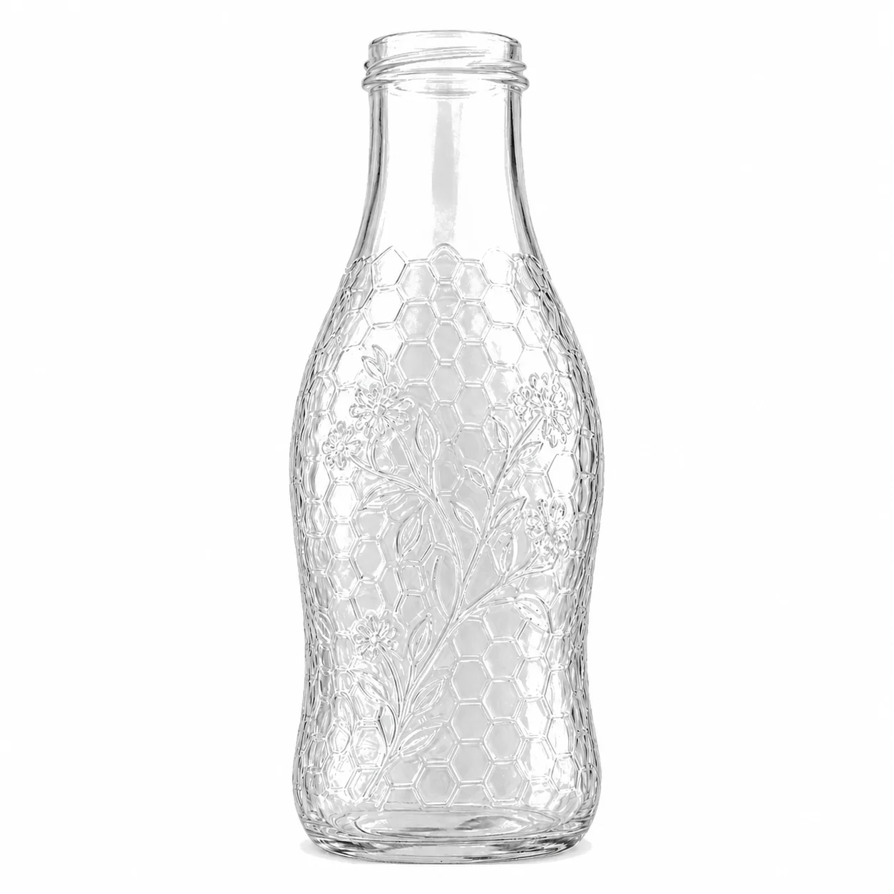 Bouteille de sauce à relief moulé