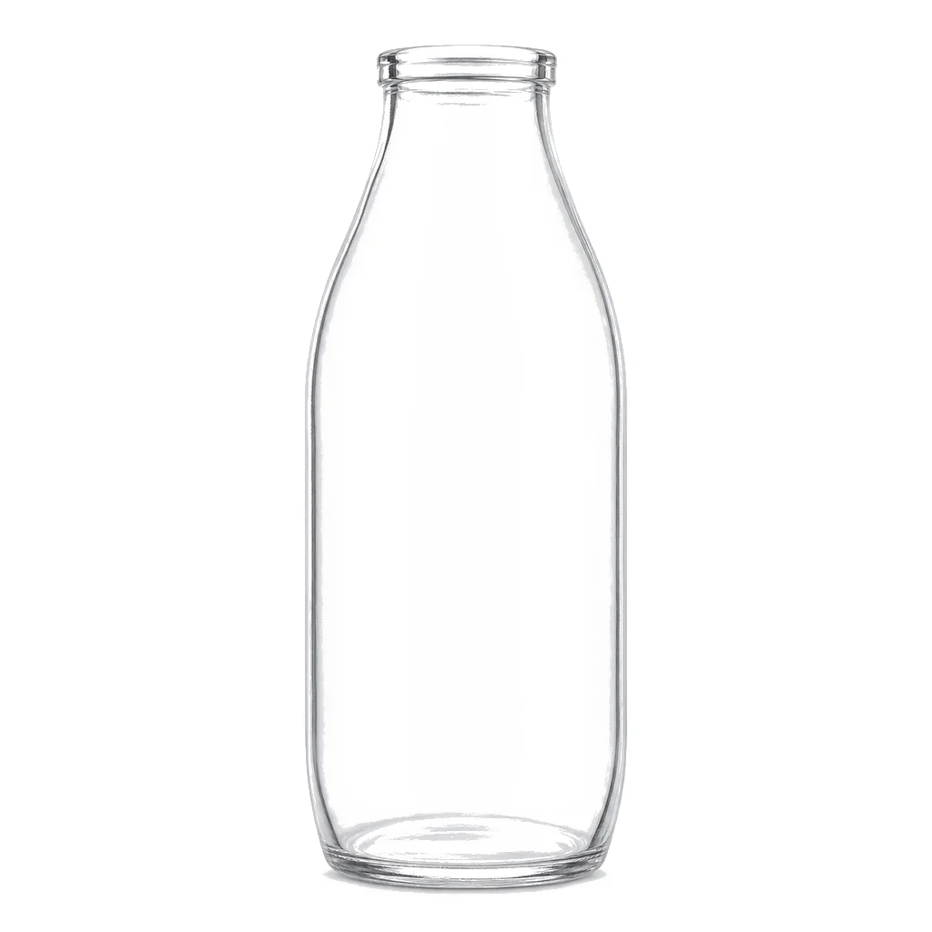 Bouteille de lait végétal
