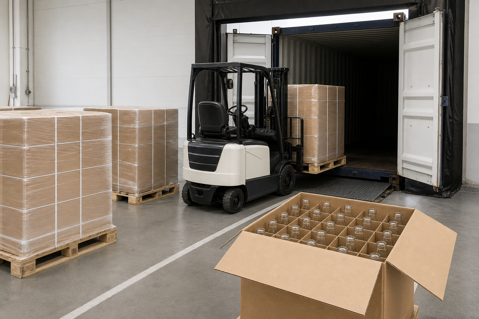 FOB ou CIF pour les importateurs de verre débutants