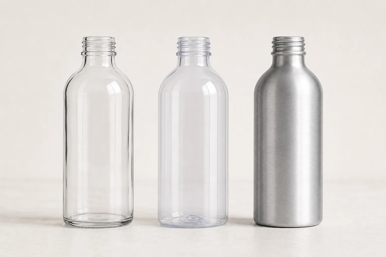 Verre, plastique ou aluminium
